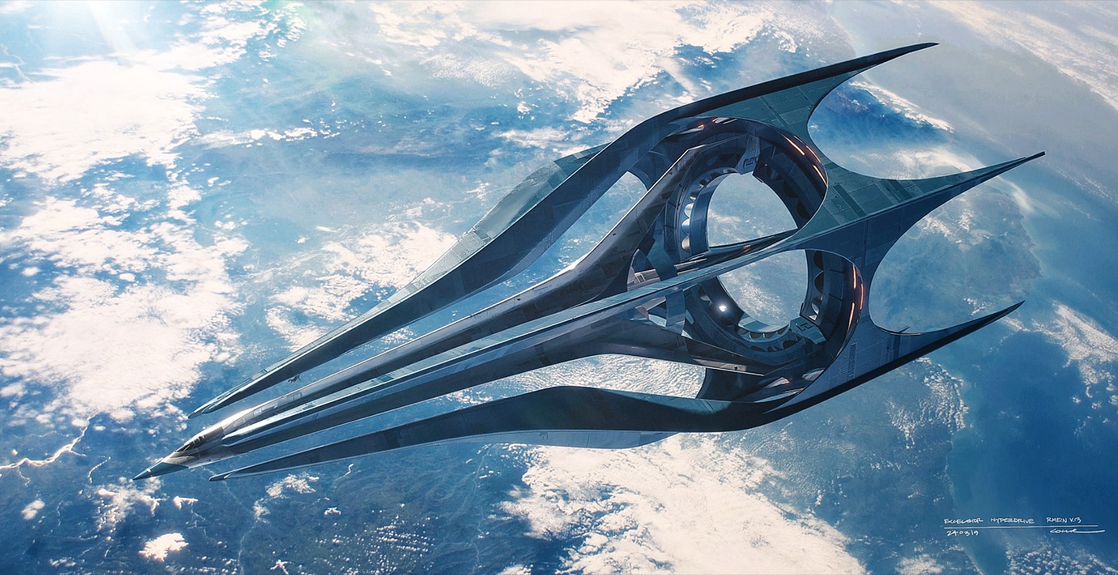 The Fantastic Four: First Steps — The Excelsior: Concept illustration — Colie Wertz