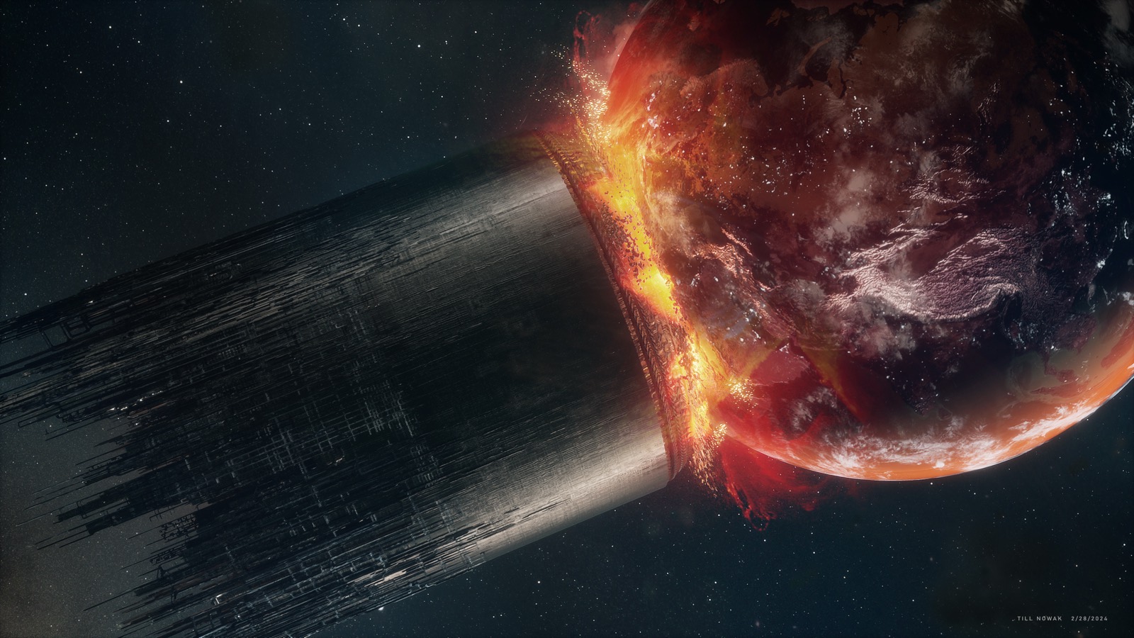 The Fantastic Four: First Steps — Galactus’ World Ship: Concept illustration — Till Nowak