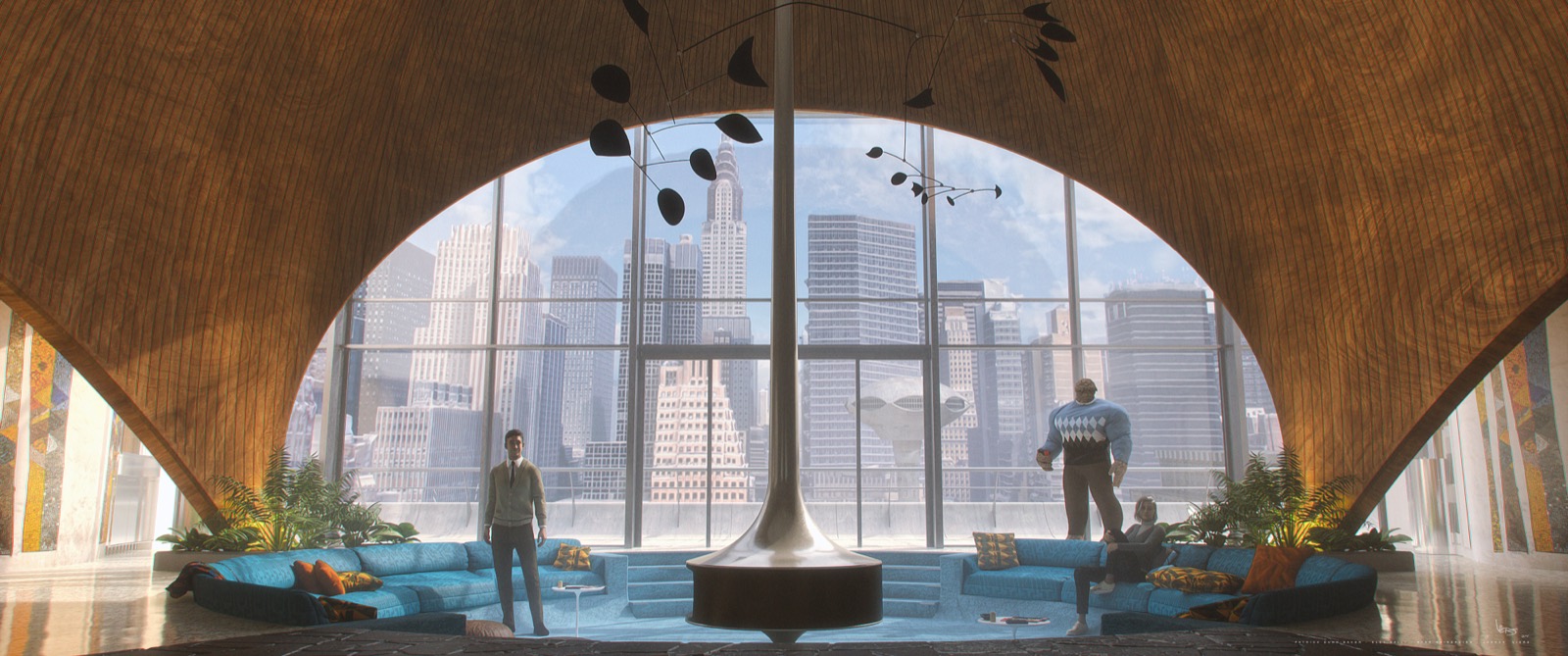 The Fantastic Four: First Steps — The Baxter Apartment: Concept illustration — Josh Viers