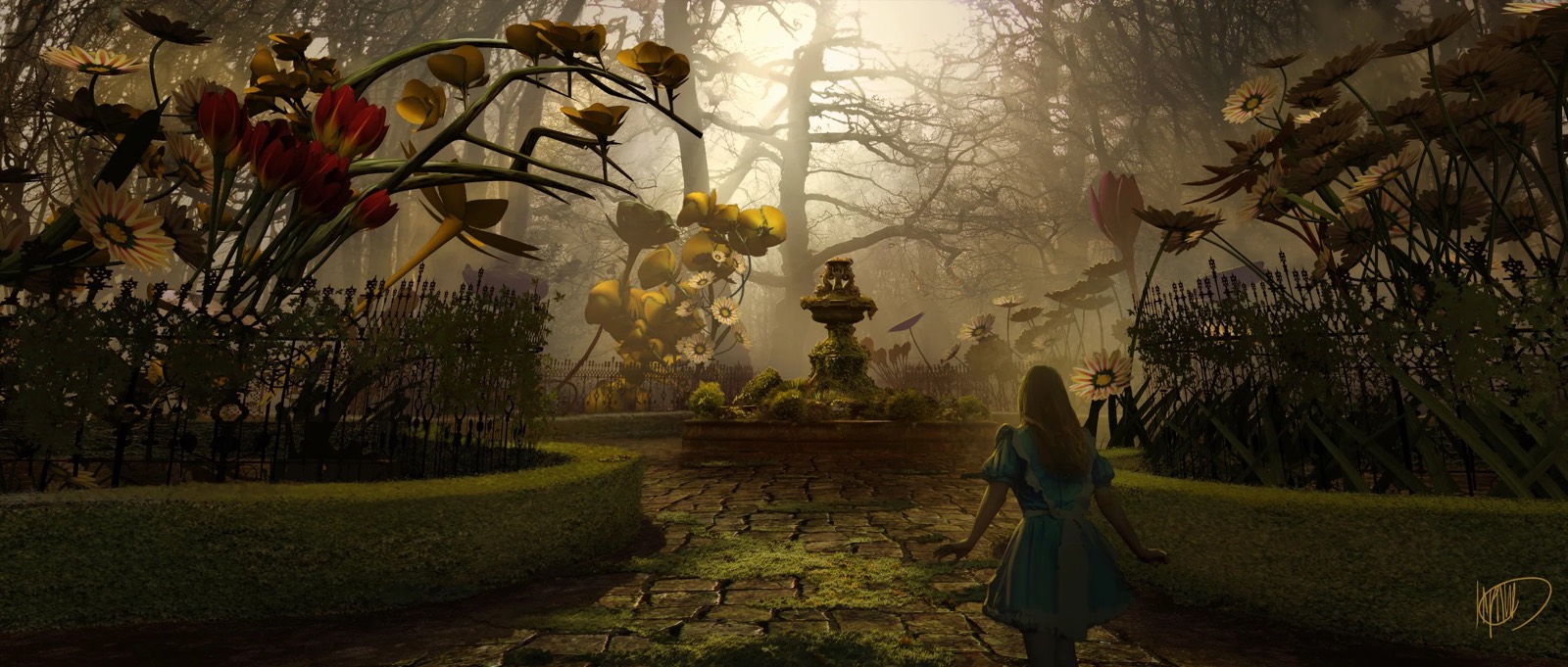 Alice in Wonderland — concept art by Kasra Farahani, image 5